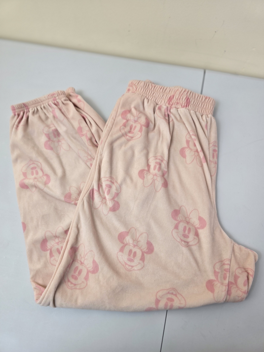 Disney Pink Minnie Mouse Pajama Bottoms B22